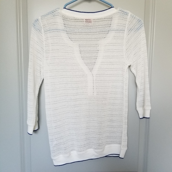 Sheer Pullover Knit Top - Picture 2 of 6